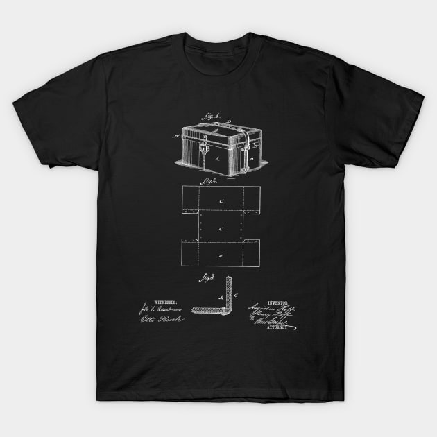 Leather Case Vintage Patent Hand Drawing T-Shirt by TheYoungDesigns